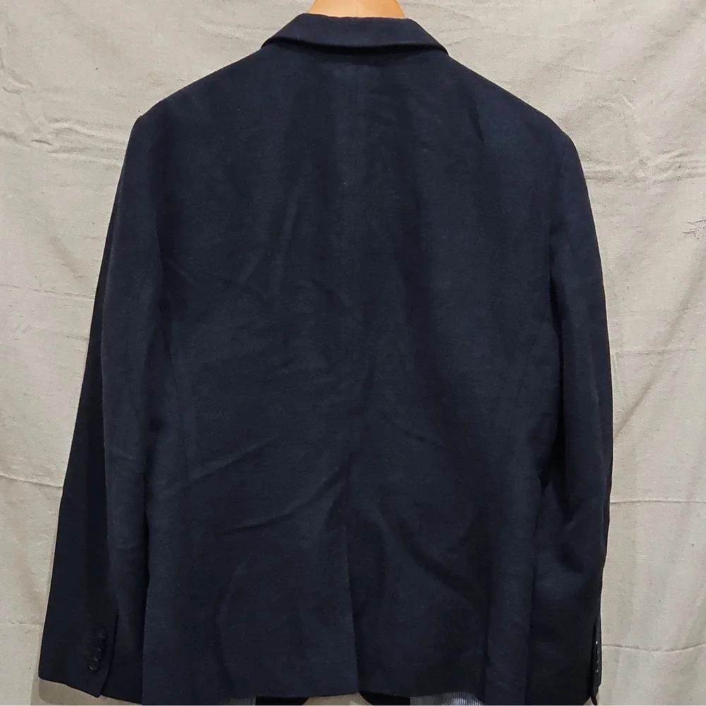 Banana Republic 40R Blue Solid Slim Fit Stretch Twill Blazer 2-Button Notch